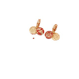 6pcs Copper Plated Chinese Style Blessing Pendant DIY Charms