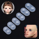 6pcs Crystal Epoxy Doll Eyes Mold Silicone Kit Accessories