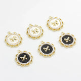 6pcs Lace Bow Pearl Resin Earring Necklace DIY Supplies