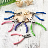 6pcs Carbon Steel Jewelry Pliers Sets with Brass Rings DIY Tools