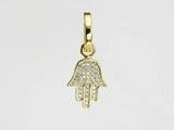 6pcs CZ Hamsa Hand Earring Charms, Jellyfish Charm, Jewelry Making - G1026