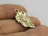 6pcs Leaf Charms, Detachable Earrings, Necklace Interchangeable - G1030