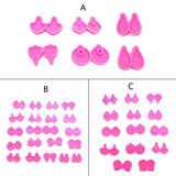 6pcs Earring Resin Molds DIY Craft Keychain Jewelry Casting Mold