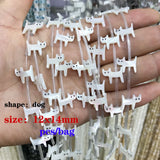 6pcs Shell Beads Dog Pig Dolphin Fish Elephant Mother of Pearl Beads