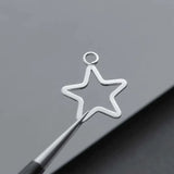 925 Sterling Silver Pendant Star Hollow Out Pentagram Suspension Jewelry