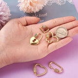 6pcs Golden CZ Carabiner Screw Clasps for Jewelry DIY
