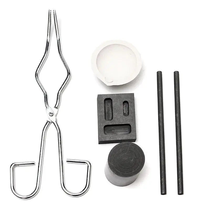 6pcs Graphite Crucible Set,Gold Ingot Mold Set Jewelry Repair Tool