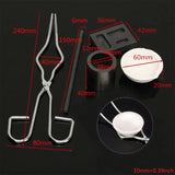 6pcs Graphite Crucible Set Gold Silver Ingot Mold Jewelry Repair