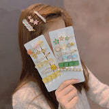 6pcs Geometric Acetate Hairpins Set for Women Girls