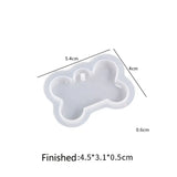 6pcs Keychain Pendant Silicone Moulds Epoxy Resin Casting Molds
