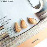6pcs Natural Jade Pendant DIY Earrings Jewelry Accessories