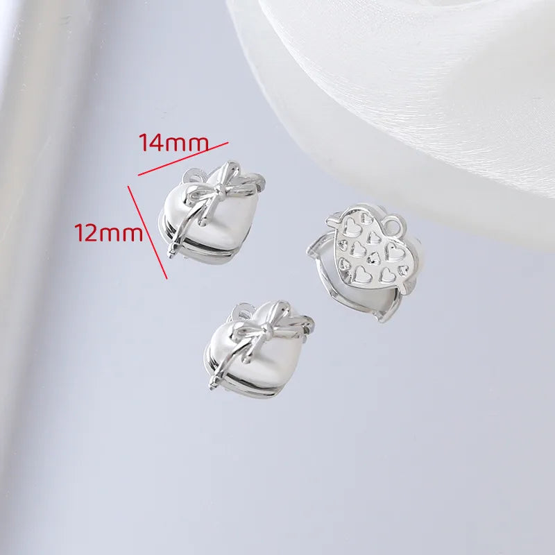 6pcs Sweet Wind Love Bow Pendant DIY Jewelry Charms