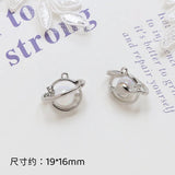 6pcs Planet Moon Series Pendant Zirconium DIY Jewelry Material