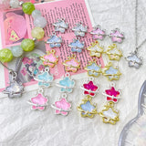 6pcs Colorful Star Pendant for DIY Jewelry Making
