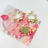 6pcs Colorful Star Pendant for DIY Jewelry Making