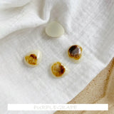 6pcs Japanese Retro Resin Wing Pendant DIY Earrings Accessories