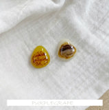 6pcs Japanese Retro Resin Wing Pendant DIY Earrings Accessories