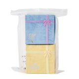 6pcs Bracelet Jewelry Sets Box Organizer with Flower Sponge Square 9x9x2cm
