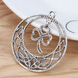 6pcs Large Celtics Knot Shamrock Charms Pendants for Necklace Making