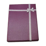 6pcs Lot Jewelry Cardboard Boxes for Christmas Gift with Bowknot