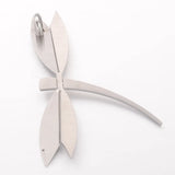 6pcs 55x42x2mm 304 Stainless Steel Dragonfly Pendants with Rhone & 5mm Hole