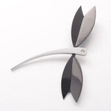 6pcs 55x42x2mm 304 Stainless Steel Dragonfly Pendants with Rhone & 5mm Hole