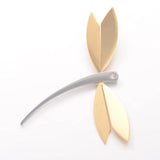 6pcs 55x42x2mm 304 Stainless Steel Dragonfly Pendants with Rhone & 5mm Hole