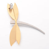 6pcs 55x42x2mm 304 Stainless Steel Dragonfly Pendants with Rhone & 5mm Hole