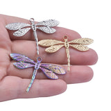 6pcs Animal Flying Dragonfly Pendant DIY Jewelry Making Charms Accessories