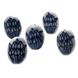 6pcs Tulip/Wooden Shoes & Porcelain Beads for DIY Jewelry Making
