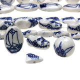 6pcs Tulip/Wooden Shoes & Porcelain Beads for DIY Jewelry Making