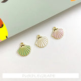 6pcs Alloy Drop Earring Ornament Kit, Kitten Fish Shell Wings DIY Pend