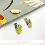 6pcs Alloy Drop Earring Ornament Kit, Kitten Fish Shell Wings DIY Pend