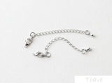 6pcs 18K Copper Plated Extension Chain Lobster Clasp DIY Ornament Accessories