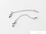6pcs 18K Copper Plated Extension Chain Lobster Clasp DIY Ornament Accessories