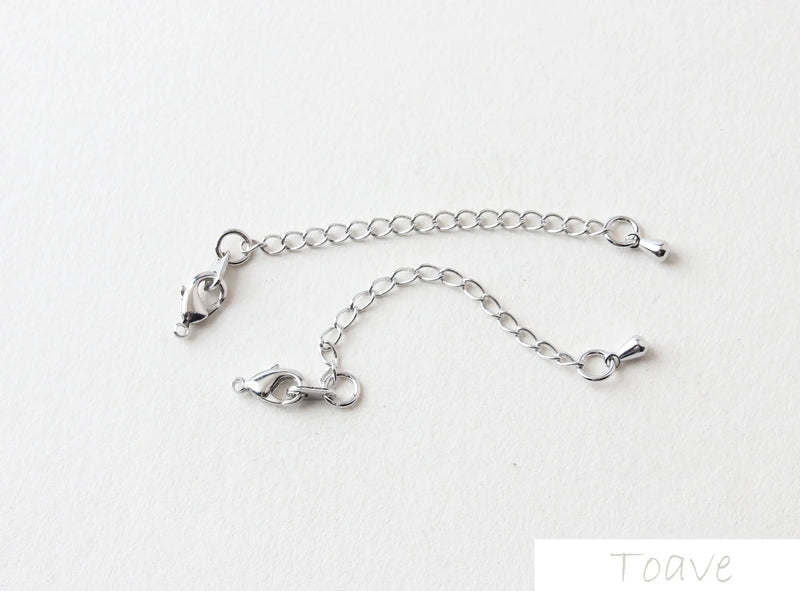 6pcs 18K Copper Plated Extension Chain Lobster Clasp DIY Ornament Accessories