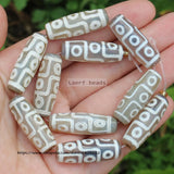 6pcs Dzi Agates 30mm Oval Loose Beads, DIY Jewelry Making