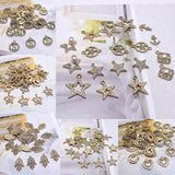 6pcs Zircon Pendant Charms for Jewelry Making DIY Necklace