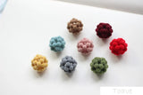 6pcs Micro-Pile Hollow Earrings Material Hair Accessories