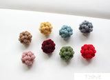 6pcs Micro-Pile Hollow Earrings Material Hair Accessories