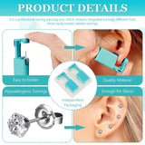 6pcs Multicolor Ear Piercing Gun Kit Asepsis Disposable Healthy Safety Nose Ear