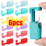 6pcs Multicolor Ear Piercing Gun Kit Asepsis Disposable Healthy Safety Nose Ear
