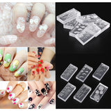 6pcs Nail Art 3D Silicone Mold DIY Decoration