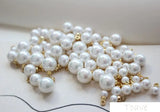 6pcs Natural Shell Hanging Ear Stud Earrings DIY Accessories