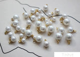 6pcs Natural Shell Hanging Ear Stud Earrings DIY Accessories