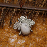6pcs Aventurine Beetle Pendant Necklace Mixed Clr Meditation Crystal Charm