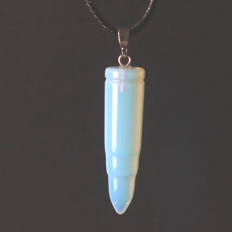 6pcs Opalite Multicolor Bullet Shape Hexagonal Point Reiki Chakra Crystal Beads