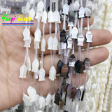 6pcs Shell Beads Fish Shape Mother of Pearl Beads For DIY Necklace Earring