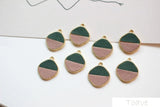 6pcs Faux Leather Retro Diamond Earrings Set