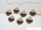 6pcs Faux Leather Retro Diamond Earrings Set